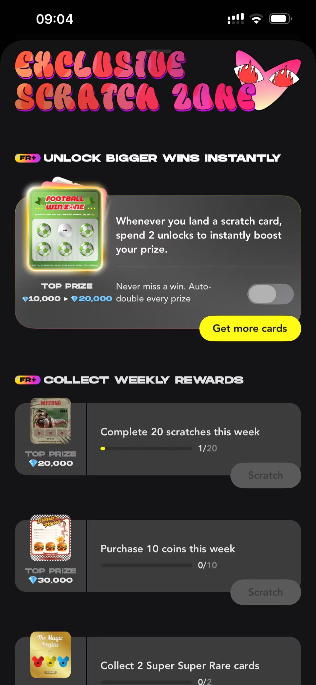 Exclusive Scratch Zone